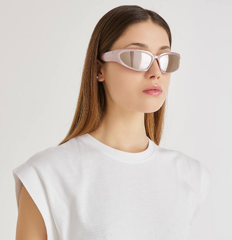 Chogan Lunettes de soleil «Milano» mixte rose a miroir