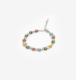 Chogan Bracelet «Rainbow Daisies» en acier inoxydable
