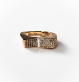 Chogan Bague «Man Style» plaqué or