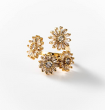 Chogan Bague «Printemps» plaqué or 24 carats