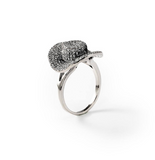 Chogan Bague «Rodeo» en métal rhodié