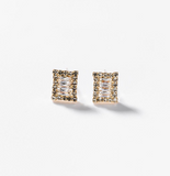 Chogan Parure «Rectangles précieux» plaqué or 24 carats